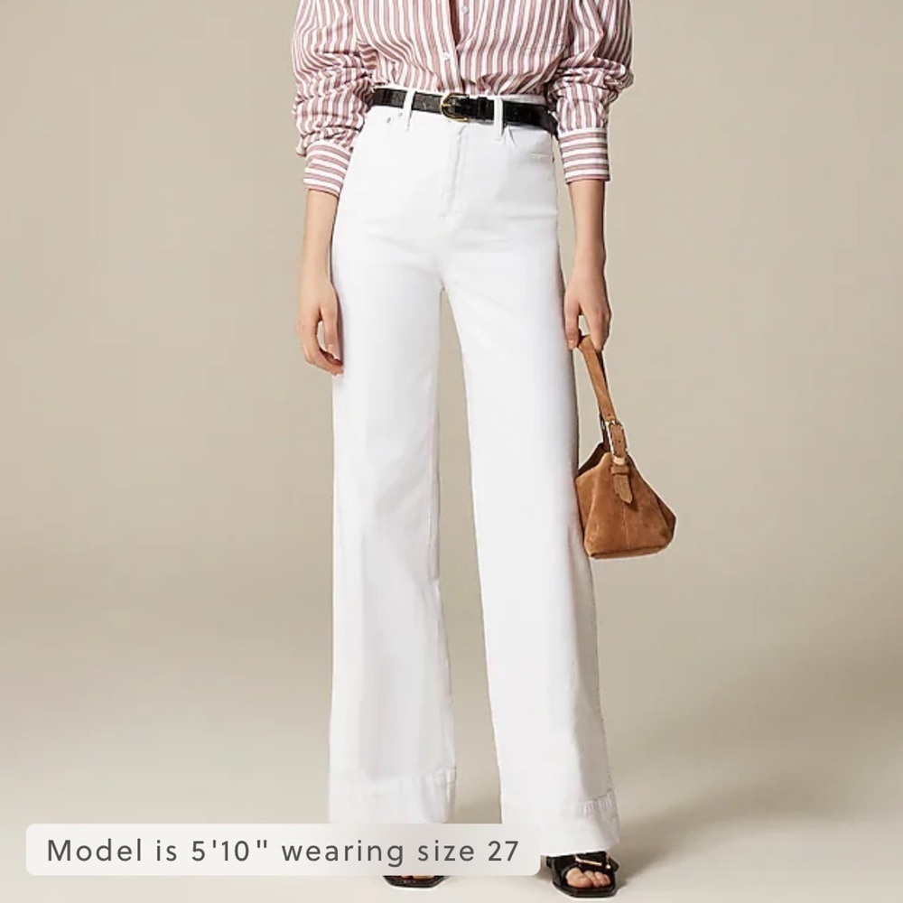 J crew High-rise denim trouser jean